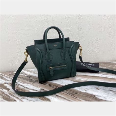 celine nano shopper green crossbody fake|is celine nano real.